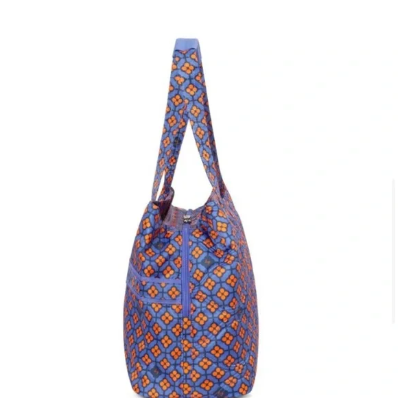 Lug Tempo Tote Bag Very Berry Blue Orange/Blue - Picture 3 of 9